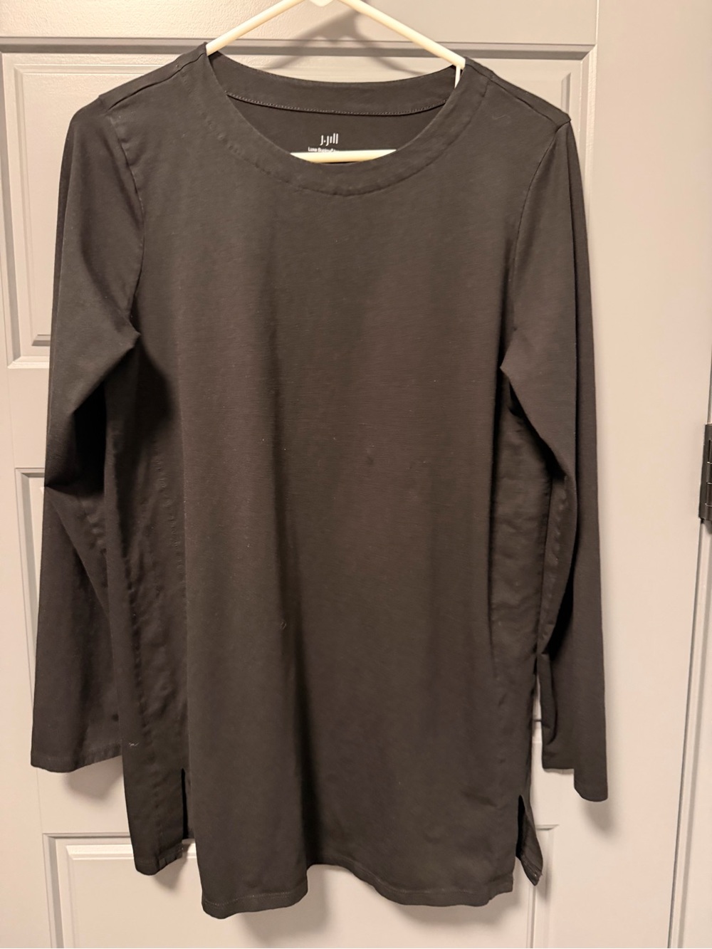 J.Jill Luxe Black Supima Seam Tunic MEDIUM